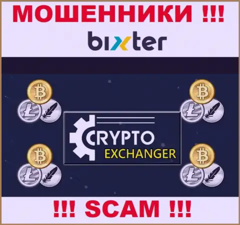 Bixter Org - циничные кидалы, тип деятельности которых - Криптовалютный обменник