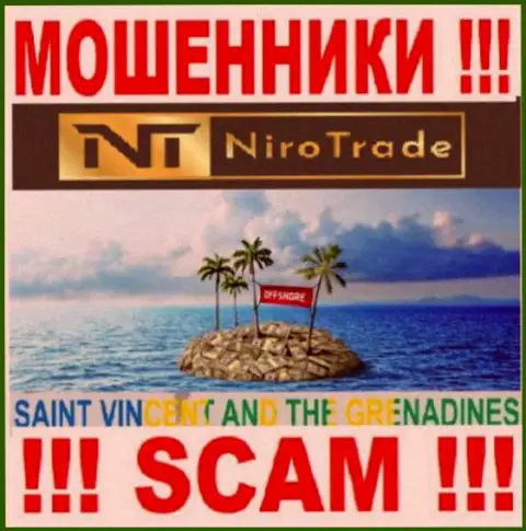 NiroTrade осели на территории St. Vincent and the Grenadines и безнаказанно отжимают финансовые средства