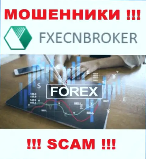 FOREX - именно в этом направлении оказывают услуги интернет обманщики FXECNBroker