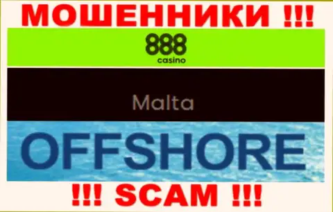 С организацией 888Casino Com иметь дело НЕ СТОИТ - прячутся в оффшорной зоне на территории - Мальта