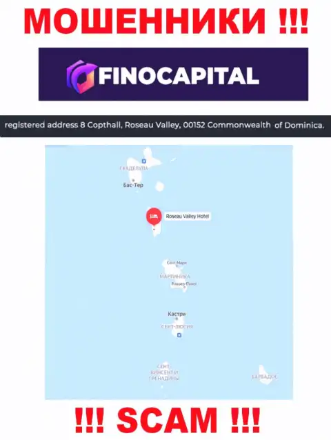 FinoCapital - МОШЕННИКИ, засели в оффшорной зоне по адресу: 8 Copthall, Roseau Valley, 00152 Commonwealth of Dominica