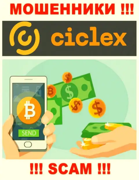 Ciclex Com не внушает доверия, Криптообменник - это то, чем заняты эти мошенники