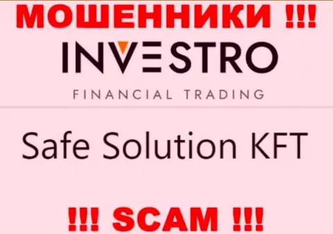 Шарашка Investro Fm находится под управлением организации Safe Solution KFT