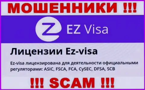 Противозаконно действующая организация EZVisa контролируется мошенниками - SCB