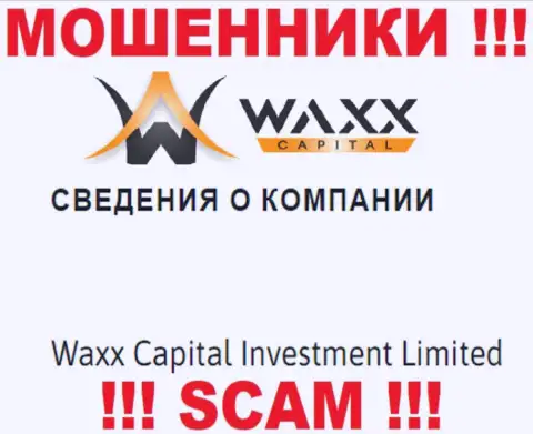 Инфа о юридическом лице мошенников Waxx-Capital Net