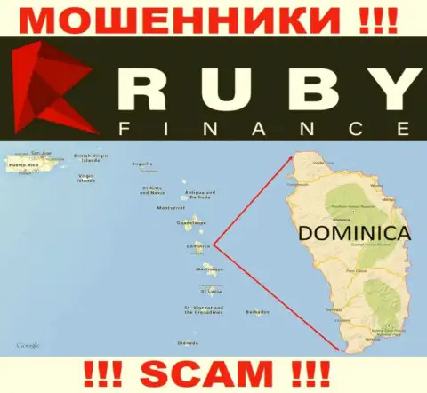 Организация RubyFinance прикарманивает денежные активы доверчивых людей, зарегистрировавшись в офшорной зоне - Commonwealth of Dominica