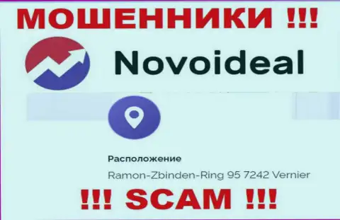 Верить сведениям, что NovoIdeal показали на своем интернет-сервисе, на счет места регистрации, не советуем