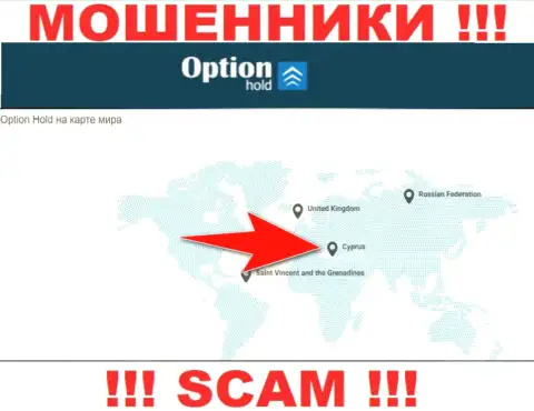 OptionHold Com - это ворюги, имеют оффшорную регистрацию на территории Cyprus