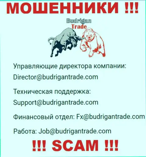 Не отправляйте сообщение на е-майл BudriganTrade - это internet разводилы, которые сливают денежные средства своих клиентов