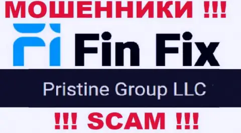 Юридическое лицо, которое управляет интернет-мошенниками Фин Фикс - это Pristine Group LLC