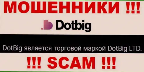 Dot Big - юридическое лицо internet-мошенников компания DotBig LTD