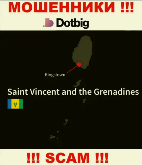 ДотБиг ЛТД имеют оффшорную регистрацию: Kingstown, St. Vincent and the Grenadines - будьте очень внимательны, мошенники