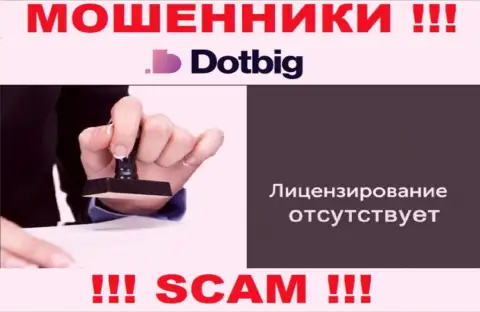 Инфы о лицензионном документе организации DotBig на ее официальном сайте НЕ ПРЕДОСТАВЛЕНО