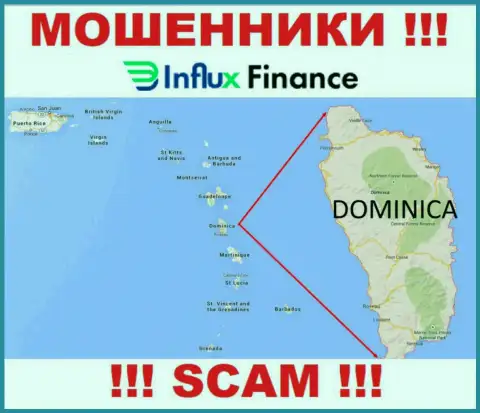 Контора InFluxFinance Pro - это аферисты, базируются на территории Dominica, а это офшор