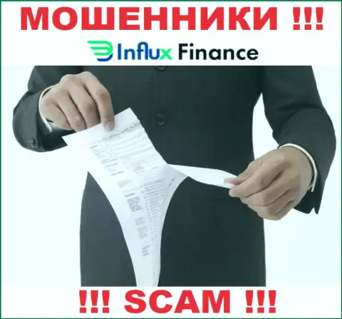 InFluxFinance не имеет разрешения на осуществление своей деятельности это ЛОХОТРОНЩИКИ