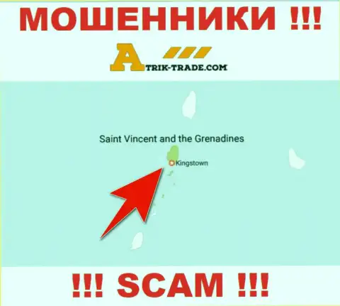 Не доверяйте internet-обманщикам Atrik-Trade Com, потому что они пустили корни в оффшоре: Kingstown, St. Vincent and the Grenadines
