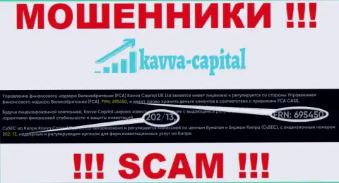 Вы не возвратите средства из конторы Kavva Capital, даже если узнав их лицензию на осуществление деятельности с официального сайта