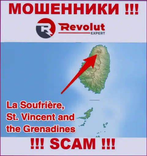 Компания РеволютЭксперт - это интернет-мошенники, отсиживаются на территории St. Vincent and the Grenadines, а это офшорная зона