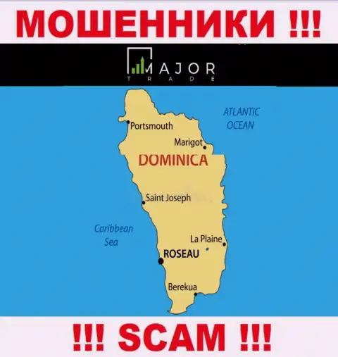 Махинаторы Major Trade базируются на территории - Commonwealth of Dominica, чтобы скрыться от ответственности - МОШЕННИКИ