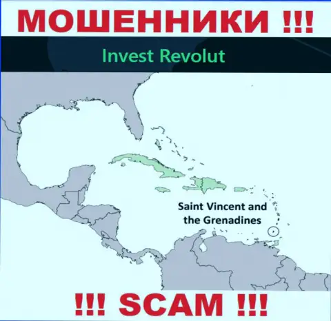 Invest-Revolut Com зарегистрированы на территории - Kingstown, St Vincent and the Grenadines, остерегайтесь взаимодействия с ними