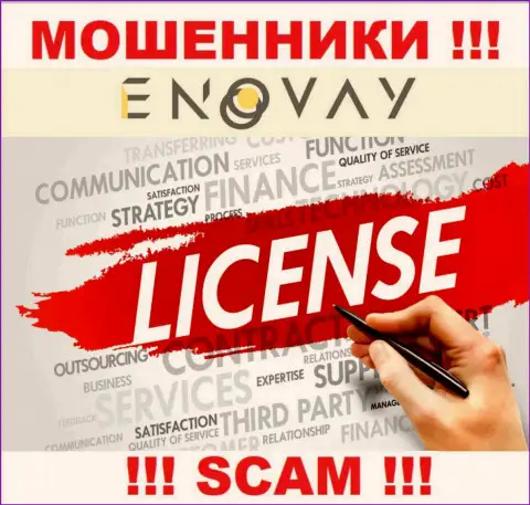 У организации ЭноВей Ком нет разрешения на осуществление деятельности в виде лицензии - это МОШЕННИКИ
